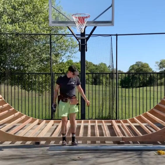How to Build a Half Pipe Timelapse